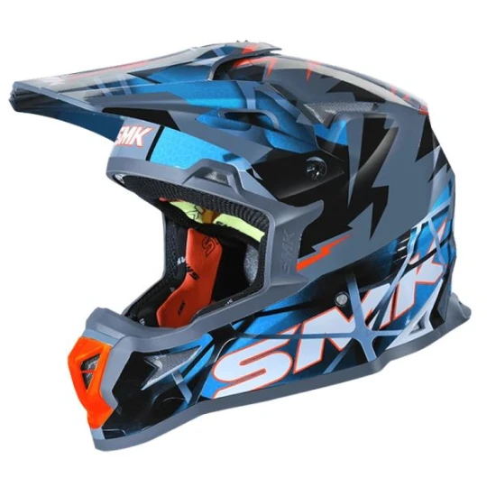 CASCA ALLTERRA SMK MOTOCROSS/ENDURO ALBASTRU/GRI XL