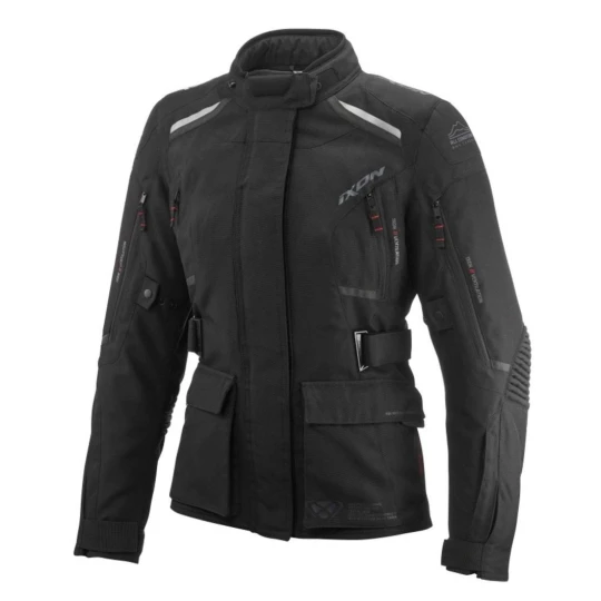 Geaca (jacheta) motociclete femei Touring/Adventure Ixon All season model Midgard LS culoare: negru - Negru , XL