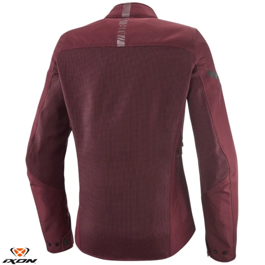 Geaca (jacheta) motociclete femei Racing/Roadster Ixon vara model Fresh LS culoare: burgundy (visiniu) - Burgundy (visiniu) , L