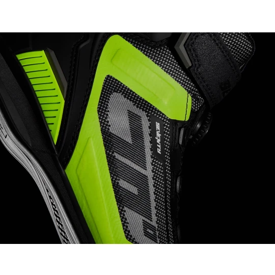 Ghete (cizme) moto Racing Unisex Seventy model SD-BR3 Veloce Pro culoare: negru/galben fluor - Negru/galben fluor , 46