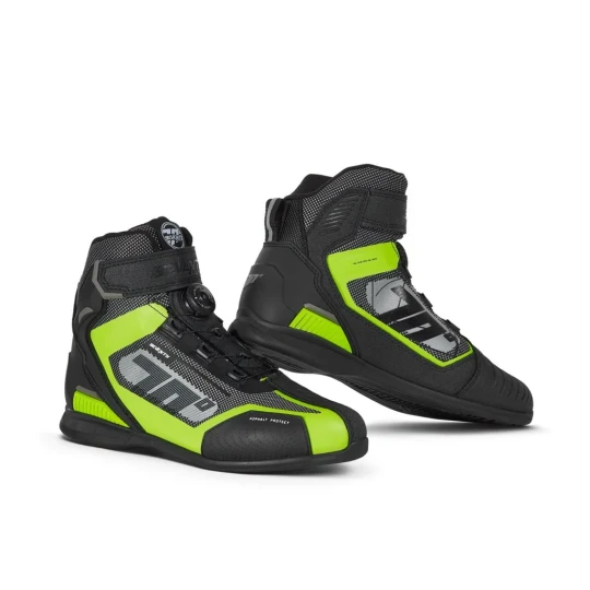 Ghete (cizme) moto Racing Unisex Seventy model SD-BR3 Veloce Pro culoare: negru/galben fluor - Negru/galben fluor , 39