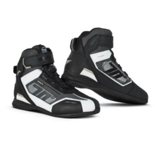 Ghete (cizme) moto Racing Unisex Seventy model SD-BR3 Veloce Pro culoare: negru/alb - Negru/alb , 46