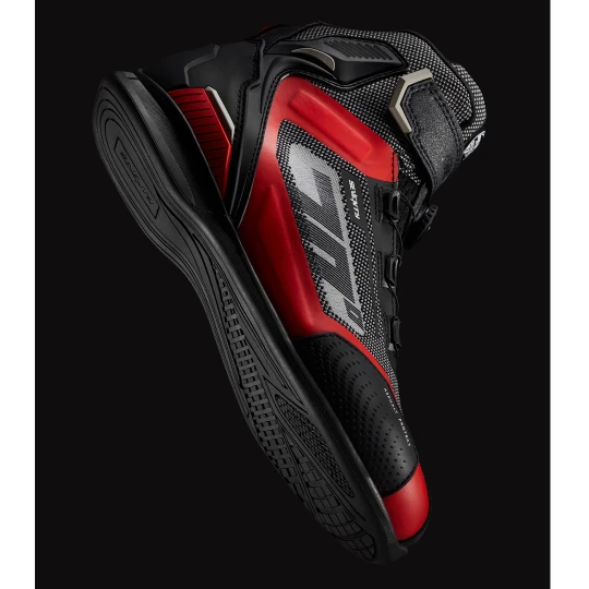 Ghete (cizme) moto Racing Unisex Seventy model SD-BR3 Veloce Pro culoare: negru/rosu - Negru/rosu , 48