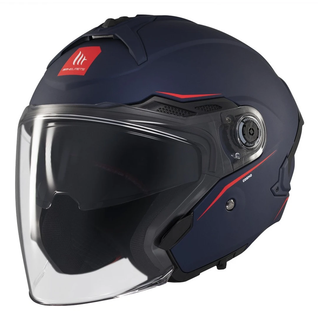 Casca open face motociclete MT Cosmo SV A7 albastru mat (ochelari soare integrati) - tip viziera: MT-V-37 - Albastru mat , XL (61/62cm) Casca open face motociclete MT Cosmo SV A7 albastru mat (ochelari soare integrati) - tip viziera: MT-V-37 - Albastru mat , XL (61/62cm)