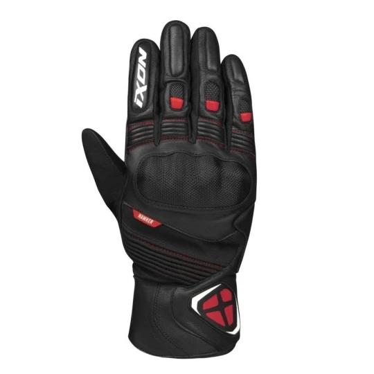 Manusi barbati Roadster iarna piele Ixon model Pro Hawker MS culoare: negru/rosu - degete tactile (100% waterproof + protectie termica) - Negru/rosu , 3XL (13/14)