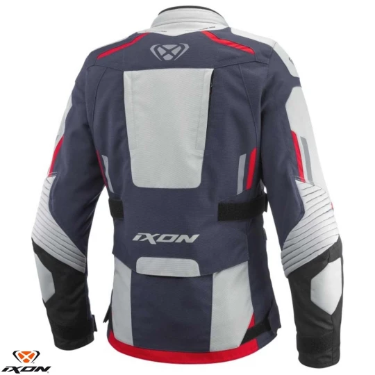 Geaca (jacheta) motociclete femei Touring/Adventure Ixon All season model Midgard LS culoare: gri/navy/negru - Gri/navy/negru , L