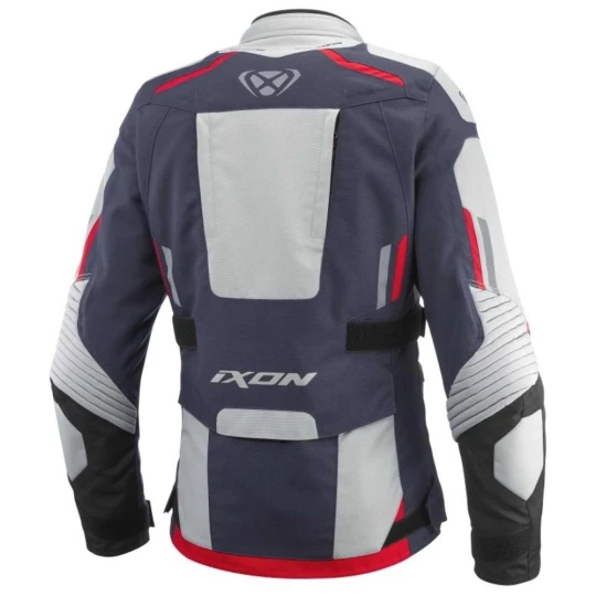Geaca (jacheta) motociclete femei Touring/Adventure Ixon All season model Midgard LS culoare: gri/navy/negru - Gri/navy/negru , XXL