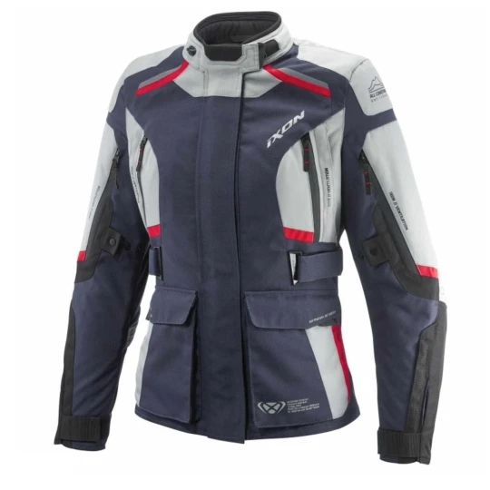Geaca (jacheta) motociclete femei Touring/Adventure Ixon All season model Midgard LS culoare: gri/navy/negru - Gri/navy/negru , XXL
