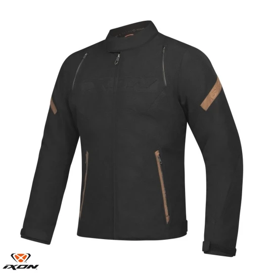 Geaca (jacheta) motociclete barbati Urban/Heritage Ixon mid-season model Striker Retro WP MS culoare: negru/maro - Negru/maro , XXL