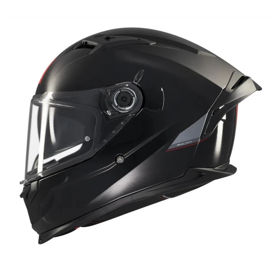 Casca integrala MT Braker SV A1 negru lucios (ochelari soare integrati) - tip viziera: MT-V-28B - DKS435 - punctaj maxim SHARP Test - 5 stele - Negru lucios , XL (61/62cm)