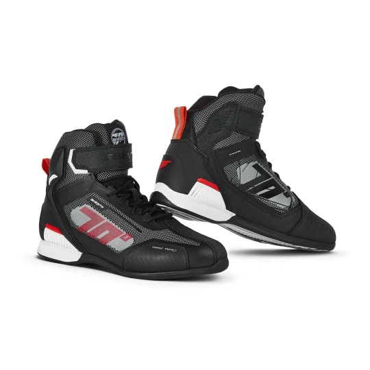 Ghete (cizme) moto Racing Unisex Seventy model SD-BR2 Veloce culoare: negru/rosu - Negru/rosu , 43