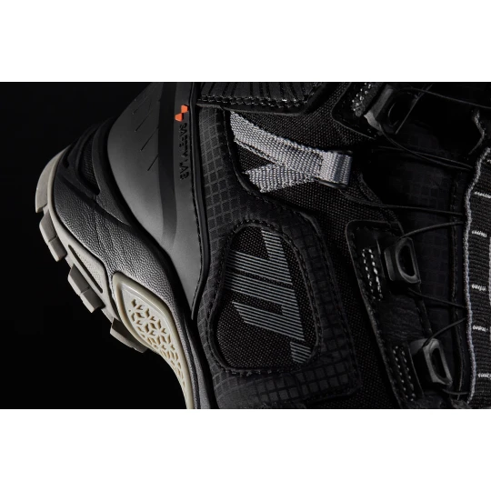 Ghete (cizme) moto Adventure (Touring) Unisex Seventy model SD-BA7 Stelvio culoare: negru/gri - Negru/gri , 48