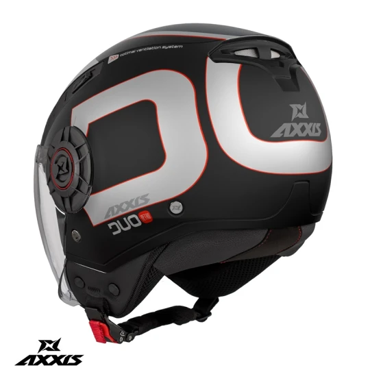 Casca Axxis model Metro S Duo B1 negru lucios (open face) - omologare noua ECE 22.06 - tip viziera: MT-V-26B - Negru lucios , XXS (51/52cm)