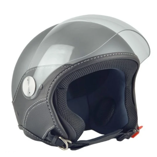 Casca open face (demi-jet) Max Helmets model DJ06 LS Vision (V2B) culoare: gri mat (GTS) - 100% MADE IN ITALY - Gri mat , L1 (59cm)