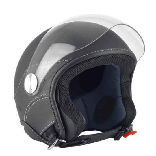 Casca open face (demi-jet) Max Helmets model DJ06 LS Vision (V2B) culoare: negru mat (00S) - 100% MADE IN ITALY - Negru mat , M (57/58cm)