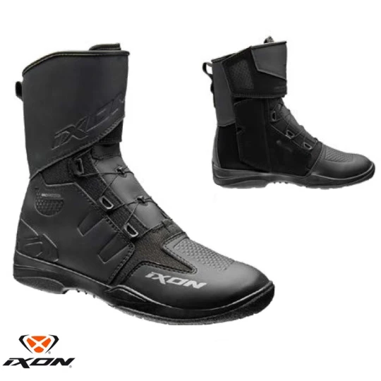 Ghete (cizme) moto Touring/Adventure barbati All Season Ixon model Kassius MS culoare: negru (100% waterproof) - Negru , 39
