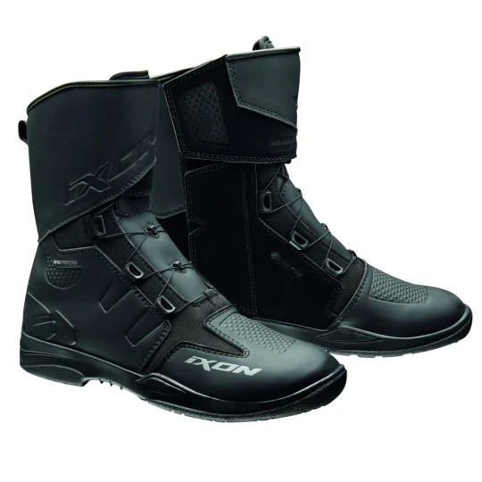 Ghete (cizme) moto Touring/Adventure barbati All Season Ixon model Kassius MS culoare: negru (100% waterproof) - Negru , 39