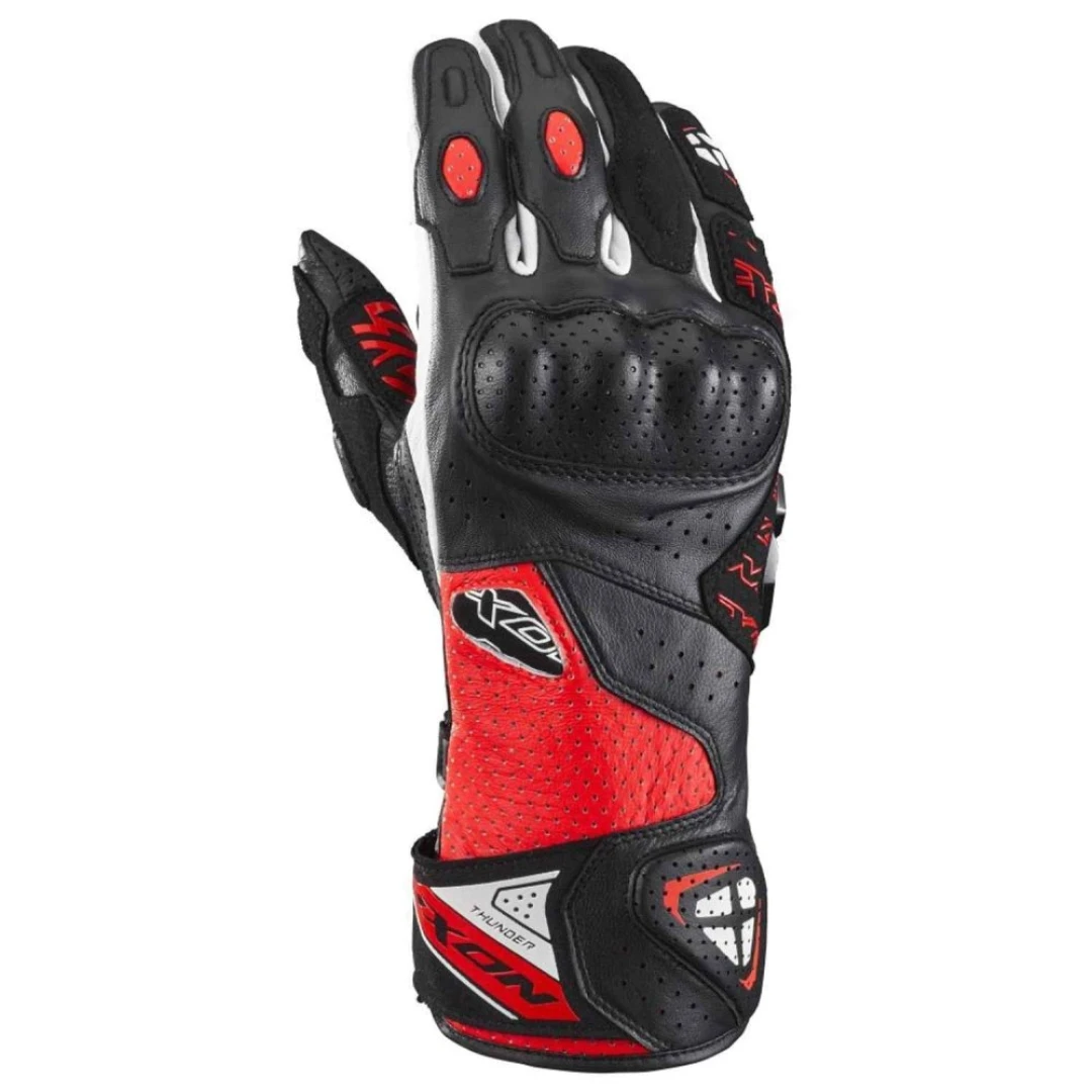 Manusi barbati Racing vara piele Ixon model Thunder Air MS culoare: negru/rosu/alb - degete tactile - Negru/rosu/alb , S (7/8) Manusi barbati Racing vara piele Ixon model Thunder Air MS culoare: negru/rosu/alb - degete tactile - Negru/rosu/alb , S (7/8)