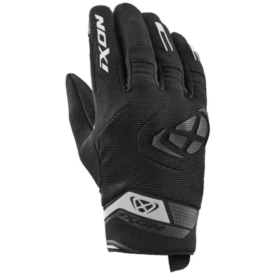 Manusi femei Roadster vara textil/piele Ixon model MIG 2 LS culoare: negru/alb - degete tactile - Negru/alb , M (8/9)