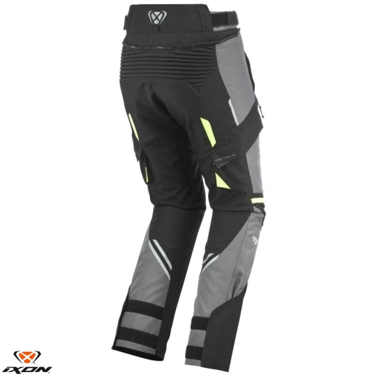 Pantaloni motociclete barbati Touring/Adventure Ixon All season model Midgard MS culoare: negru/gri/galben - Negru/gri/galben , S