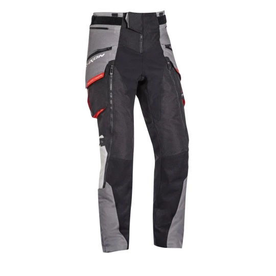 Pantaloni motociclete barbati Touring/Adventure Ixon All season model Ragnar MS culoare: negru/gri/rosu - Negru/gri/rosu , XXXL