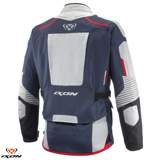 Geaca (jacheta) motociclete barbati Touring/Adventure Ixon All season model Midgard MS culoare: gri/navy/negru - Gri/navy/negru , L