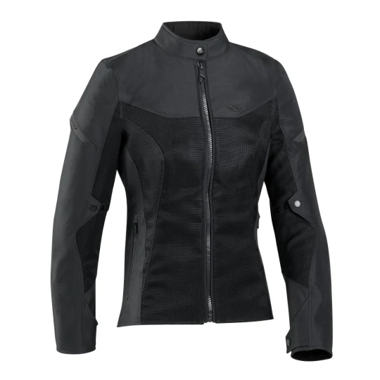 Geaca (jacheta) motociclete femei Racing/Roadster Ixon vara model Fresh LS culoare: negru - Negru , L