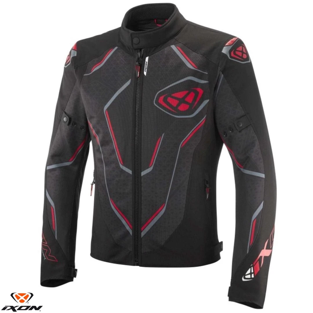 Geaca (jacheta) motociclete barbati Racing/Roadster Ixon vara model Demoniak MS culoare: negru/rosu - Negru/rosu , XXXL Geaca (jacheta) motociclete barbati Racing/Roadster Ixon vara model Demoniak MS culoare: negru/rosu - Negru/rosu , XXXL