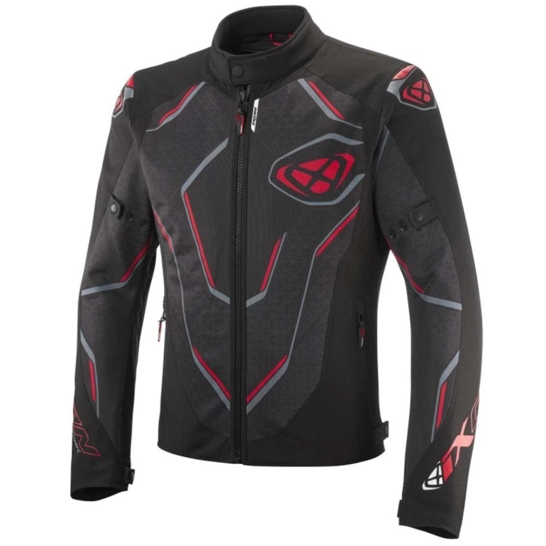 Geaca (jacheta) motociclete barbati Racing/Roadster Ixon vara model Demoniak MS culoare: negru/rosu - Negru/rosu , XXXL Geaca (jacheta) motociclete barbati Racing/Roadster Ixon vara model Demoniak MS culoare: negru/rosu - Negru/rosu , XXXL