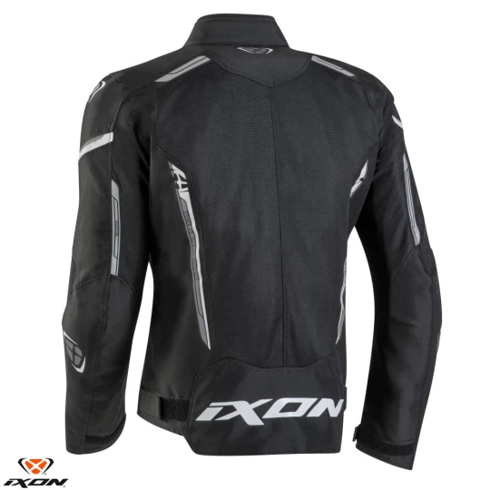 Geaca (jacheta) motociclete barbati Racing/Roadster Ixon vara model Striker AIR WP MS culoare: negru/alb - Negru/alb , L