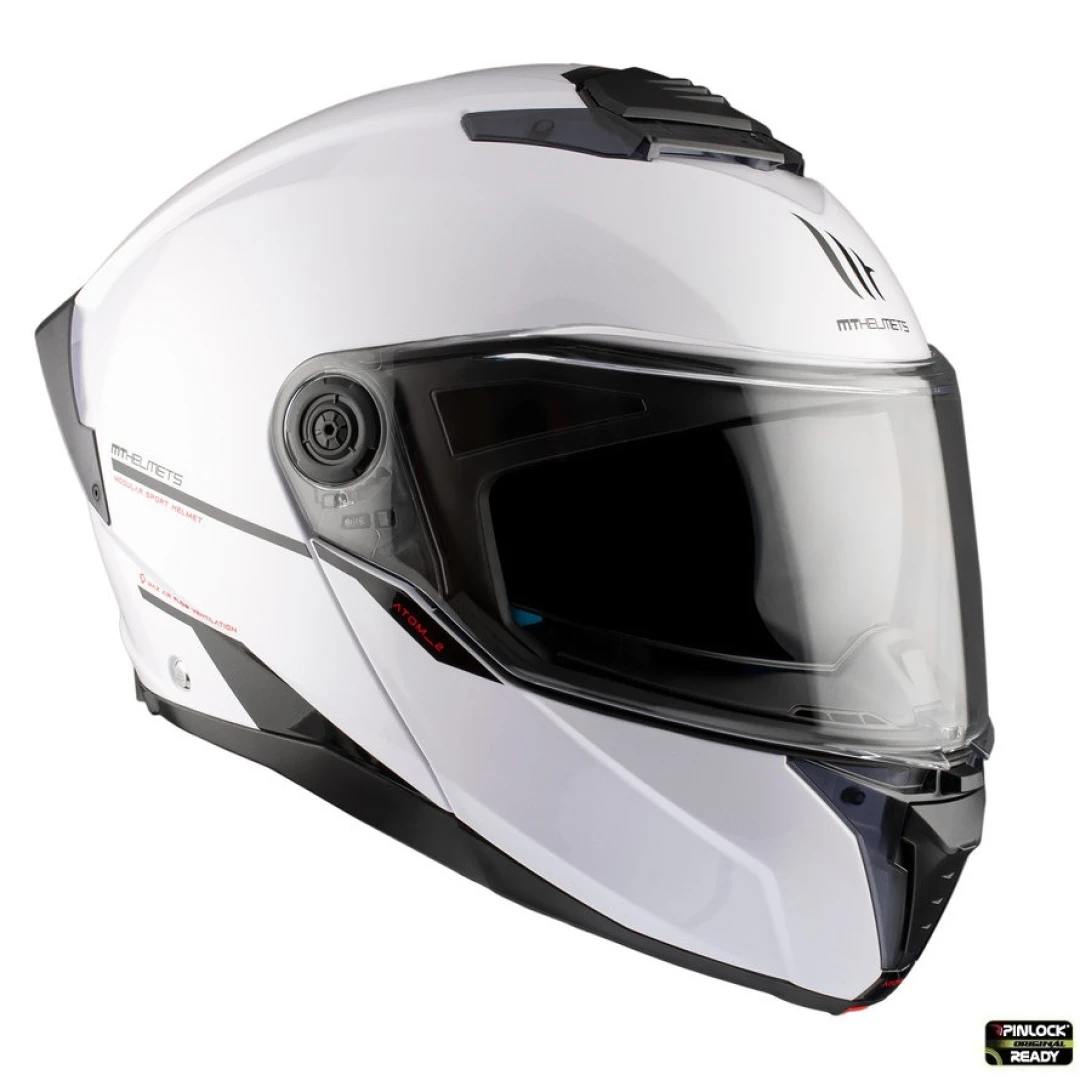 Casca modulabila MT Atom 2 SV A0 alb lucios (ochelari soare integrati) Pinlock Ready - tip viziera: MT-V-35 - Alb lucios , XS (53/54cm) Casca modulabila MT Atom 2 SV A0 alb lucios (ochelari soare integrati) Pinlock Ready - tip viziera: MT-V-35 - Alb lucios , XS (53/54cm)