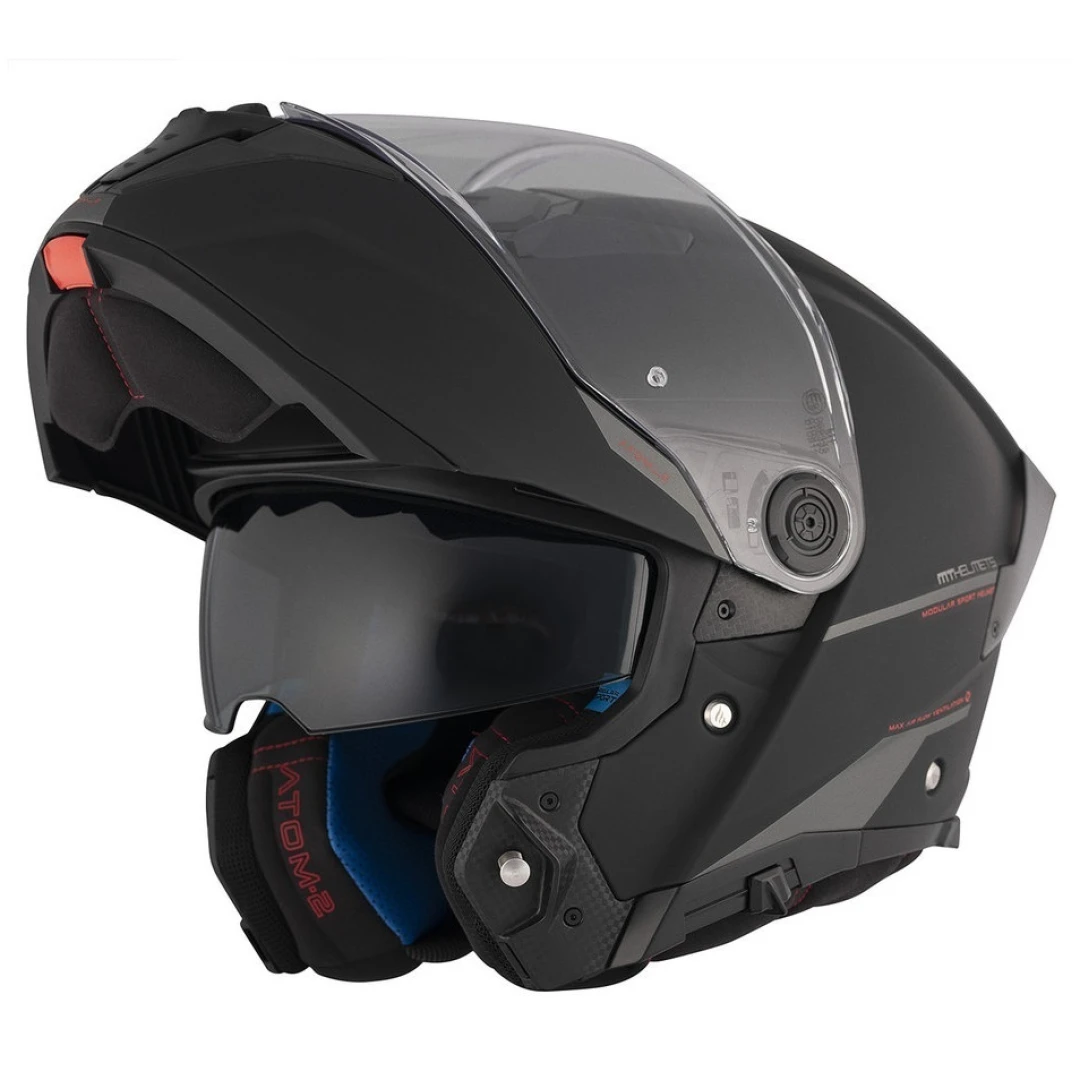 Casca modulabila MT Atom 2 SV A1 negru mat (ochelari soare integrati) Pinlock Ready - tip viziera: MT-V-35 - Negru mat , XL (61/62cm) Casca modulabila MT Atom 2 SV A1 negru mat (ochelari soare integrati) Pinlock Ready - tip viziera: MT-V-35 - Negru mat , XL (61/62cm)