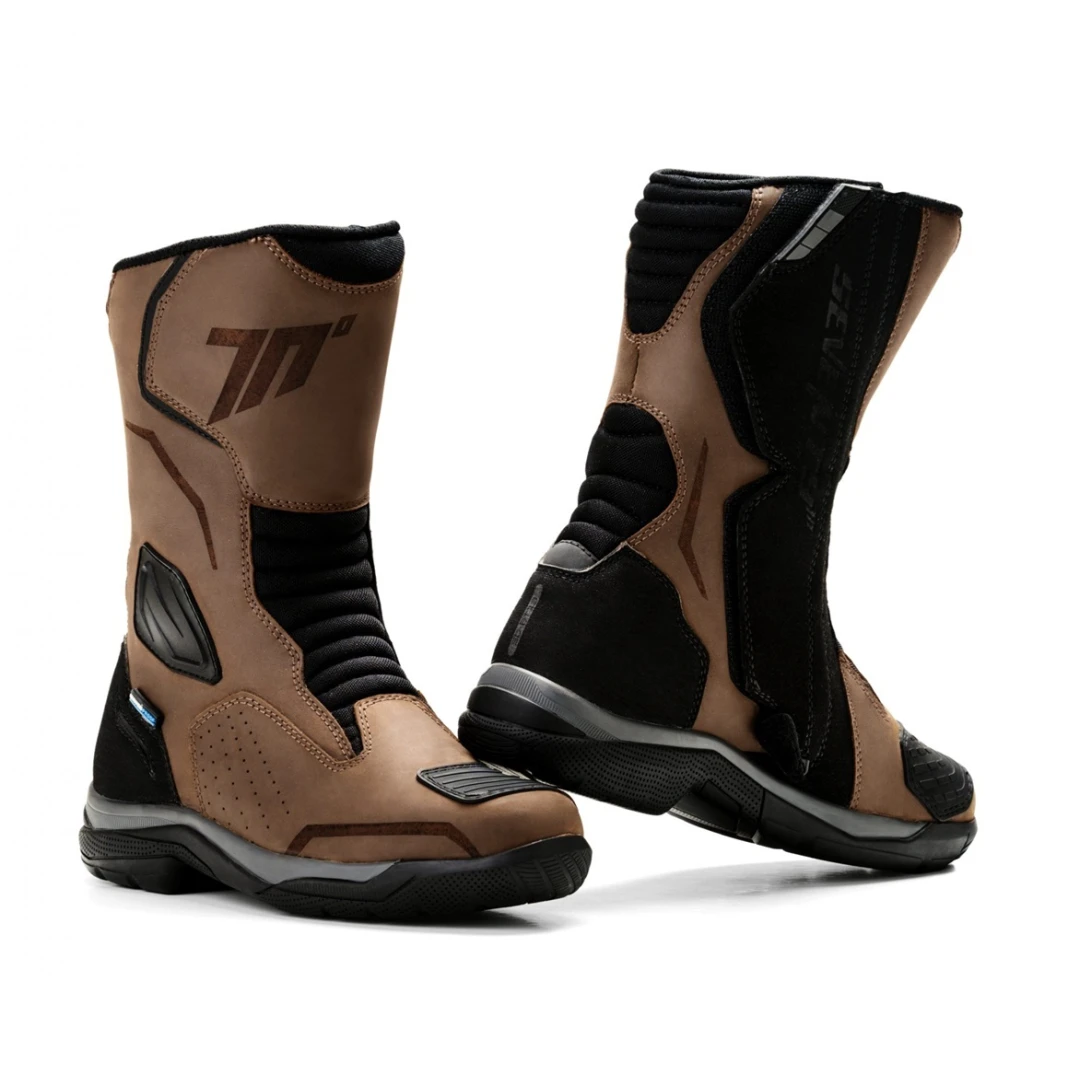 Ghete moto Touring Unisex Seventy model SD-BT13 culoare: maro - Maro , 39 Ghete moto Touring Unisex Seventy model SD-BT13 culoare: maro - Maro , 39