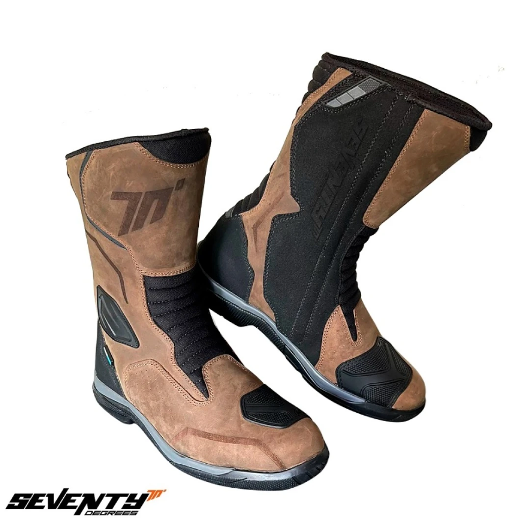 Ghete moto Touring Unisex Seventy model SD-BT13 culoare: maro - Maro , 39 Ghete moto Touring Unisex Seventy model SD-BT13 culoare: maro - Maro , 39
