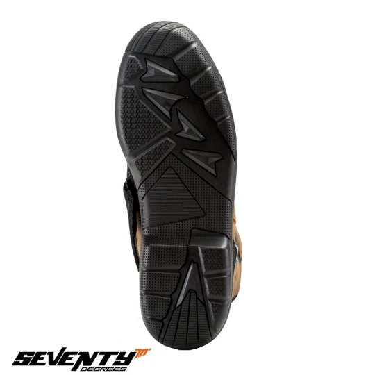 Ghete moto Touring Unisex Seventy model SD-BT13 culoare: maro - Maro , 43