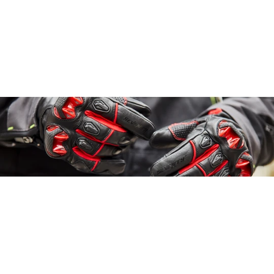 Manusi barbati Racing/Naked iarna Seventy model SD-N47 negru/rosu - Negru/rosu , L (9 cm)