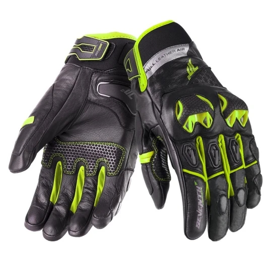 Manusi barbati Racing/Naked iarna Seventy model SD-N47 negru/galben - Negru/galben , XL (10 cm)