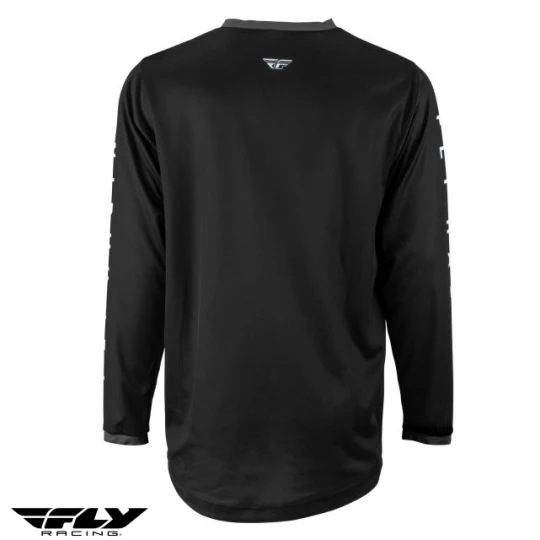 Tricou (bluza) cross-enduro Fly Racing model F-16 culoare: negru/alb - Negru/alb , L