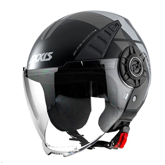 Casca Axxis model Metro Cool B2 gri mat (open face) - tip viziera: MT-V-26B - Gri mat , XS (53/54cm)