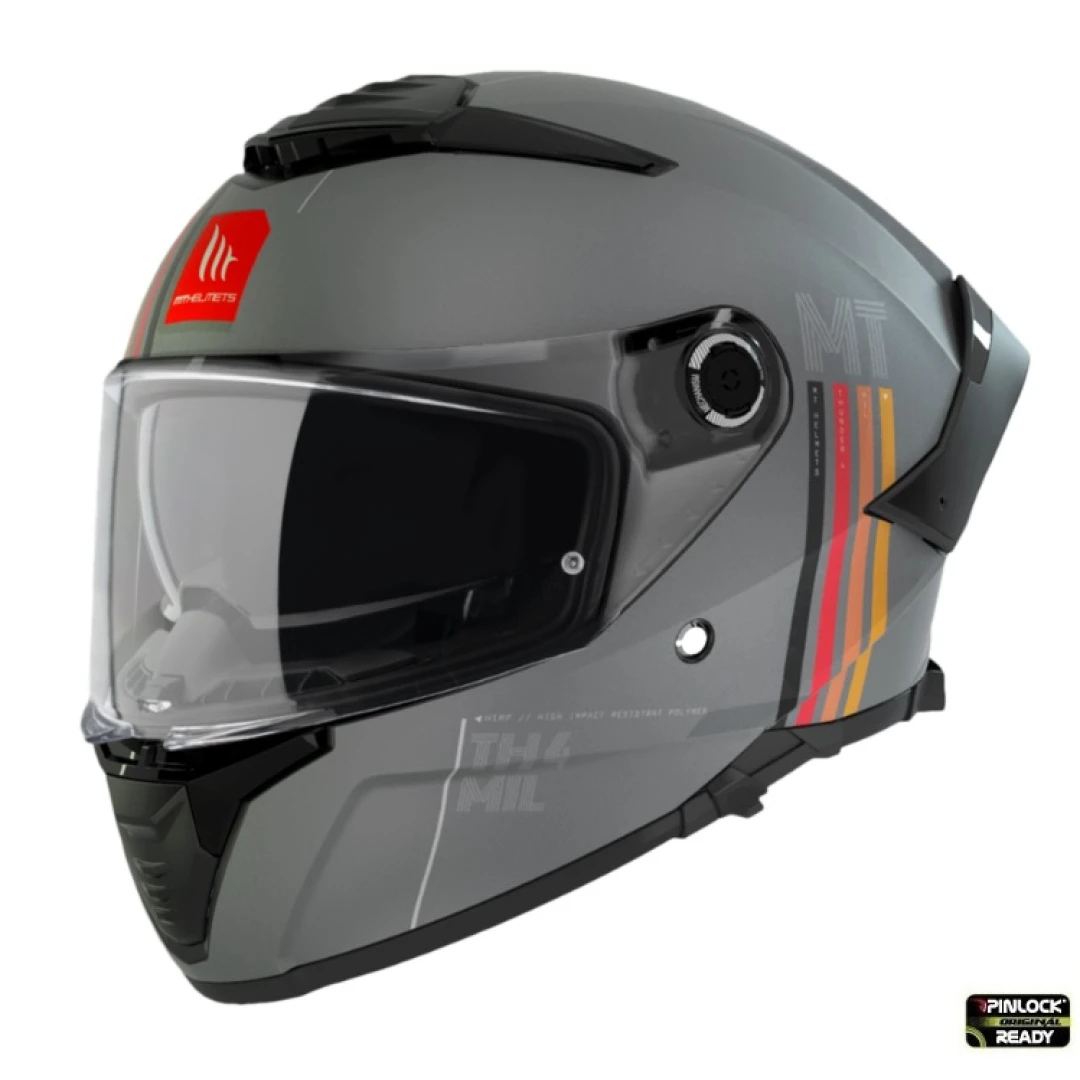 Casca integrala MT Thunder 4 SV MIL C2 gri mat (ochelari soare integrati) - tip viziera MT-V-28B - Gri mat , L (59/60cm) Casca integrala MT Thunder 4 SV MIL C2 gri mat (ochelari soare integrati) - tip viziera MT-V-28B - Gri mat , L (59/60cm)