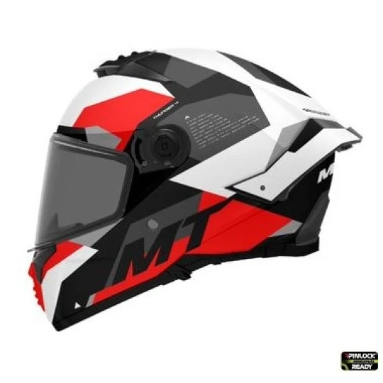 Casca integrala MT Thunder 4 SV Fade A0 alb lucios (ochelari soare integrati) - tip viziera MT-V-28B - Alb lucios , XL (61/62cm)