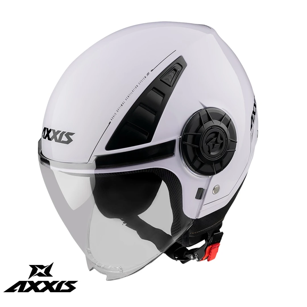 Casca Axxis model Metro A0 alb lucios (open face) - tip viziera: MT-V-26B - Alb lucios , S (55/56cm) Casca Axxis model Metro A0 alb lucios (open face) - tip viziera: MT-V-26B - Alb lucios , S (55/56cm)