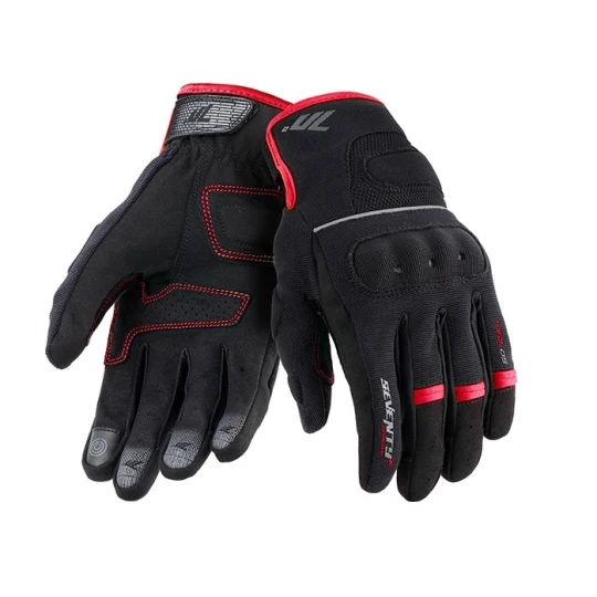 Manusi barbati Urban vara Seventy model SD-C54 negru/rosu - degete tactile - Negru/rosu , XXL (11 cm)