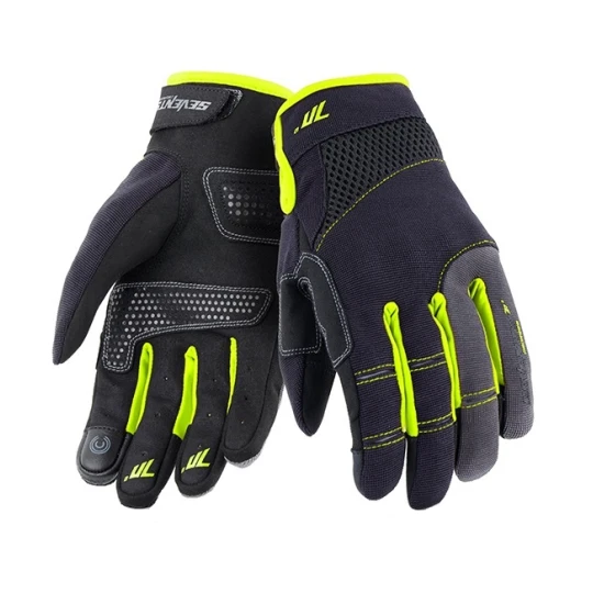 Manusi barbati Urban vara Seventy model SD-C48 negru/galben - degete tactile - Negru/galben , XXXL (12 cm)