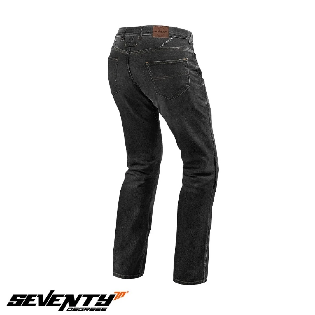 Blugi (jeans) moto barbati Seventy model SD-PJ2 tip Regular fit culoare: negru (cu insertii Aramid Kevlar) - Negru , S Blugi (jeans) moto barbati Seventy model SD-PJ2 tip Regular fit culoare: negru (cu insertii Aramid Kevlar) - Negru , S