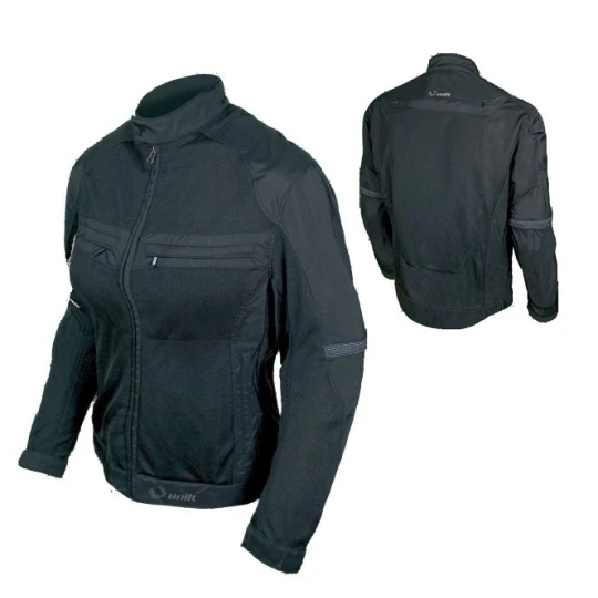 Geaca (jacheta) motociclete femei Touring Unik Racing model VZ-04 culoare: negru - Negru , L