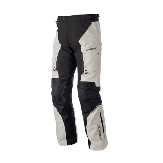 Pantaloni motociclete Touring unisex Seventy vara/iarna model SD-PT1S culoare: negru/gri (varianta SD-PT1 scurta) - Negru/gri , XS
