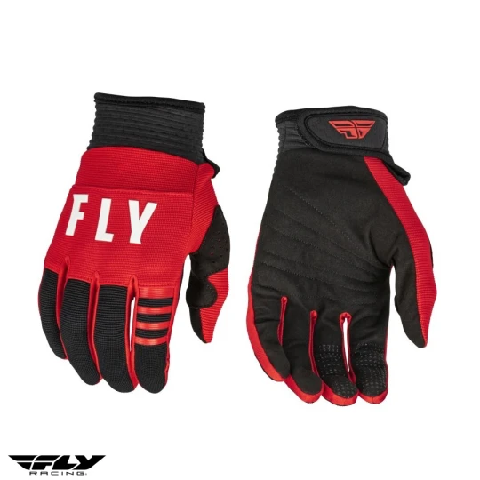 Manusi moto copii cross-enduro Fly Racing model F-16 culoare: negru/rosu - Negru/rosu , 3XS