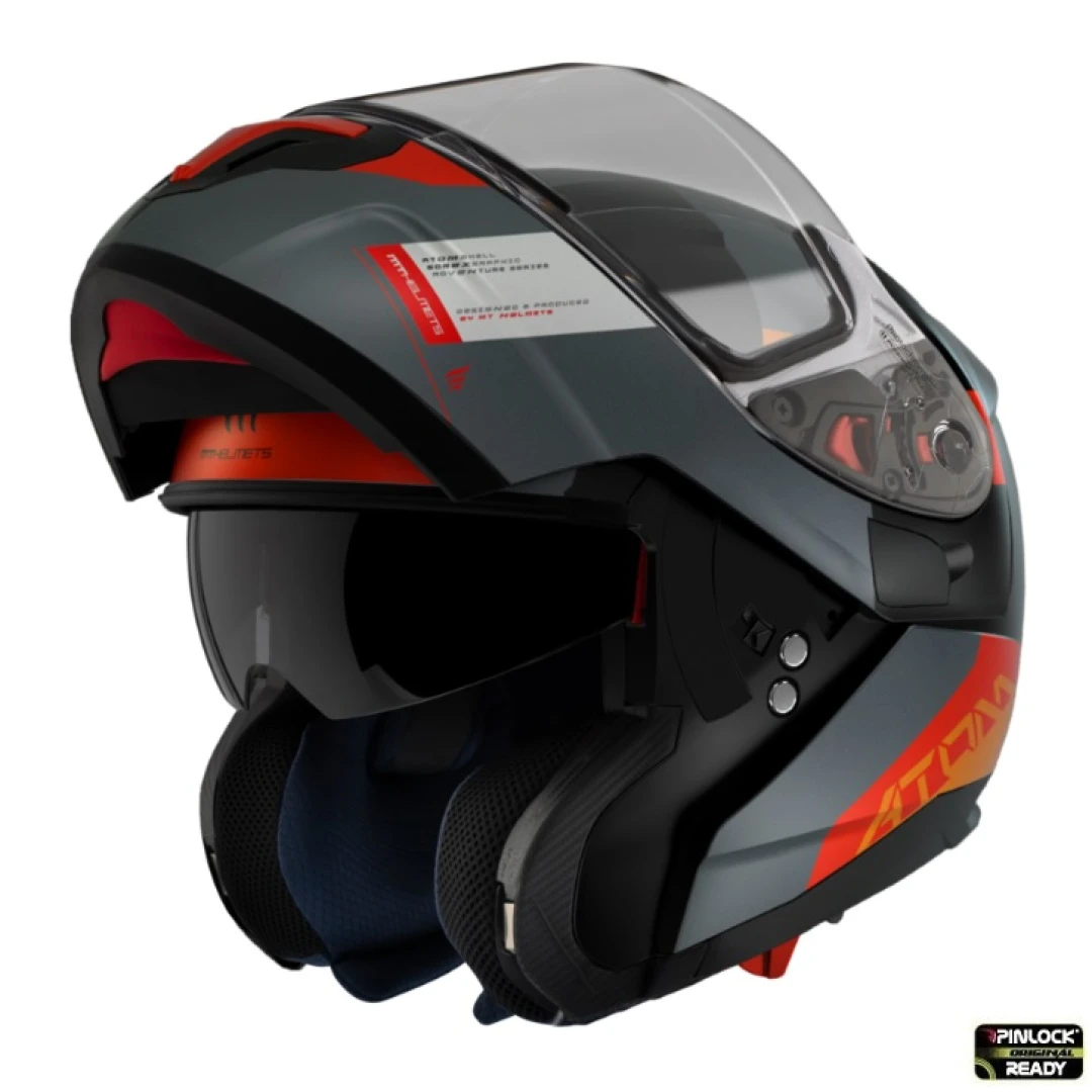 Casca modulabila MT Atom SV Gorex B4 portocaliu mat Pinlock ready – tip MT-V-16 - Portocaliu mat , L (59/60cm) Casca modulabila MT Atom SV Gorex B4 portocaliu mat Pinlock ready – tip MT-V-16 - Portocaliu mat , L (59/60cm)