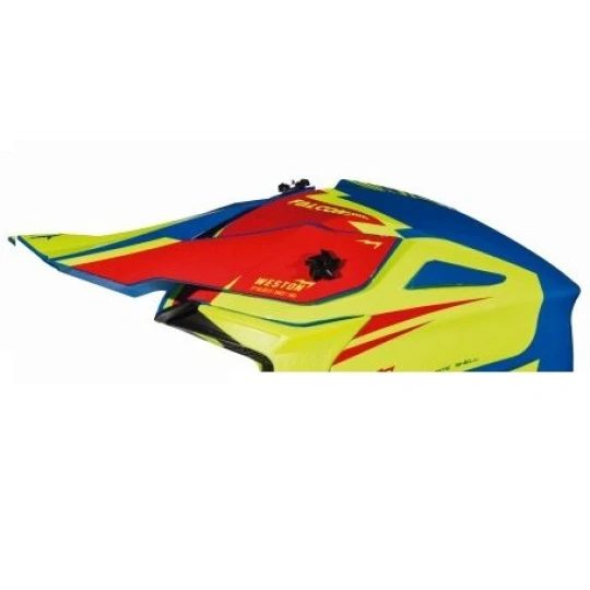 Cozoroc tip MX802 - casca off road MT Falcon Weston C1 galben fluor lucios